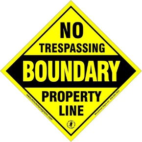Minuteman Signs | 10 Count Aluminum Boundary No Trespassing Signs