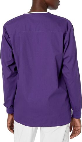 سترة Dickies النسائية المميزة بتوقيع Eds Scrubs Missy Fit Snap Front Warm-up in Kuwait