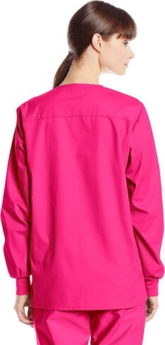 سترة Dickies النسائية المميزة بتوقيع Eds Scrubs Missy Fit Snap Front Warm-up in Kuwait