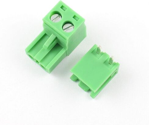 DBParts 10 مجموعات 2-Pin (2 القطب) 5.08 مللي متر الملعب الزاوية اليمنى المسمار محطة كتلة موصل PCB جبل لتقوم بها بنفسك in Kuwait