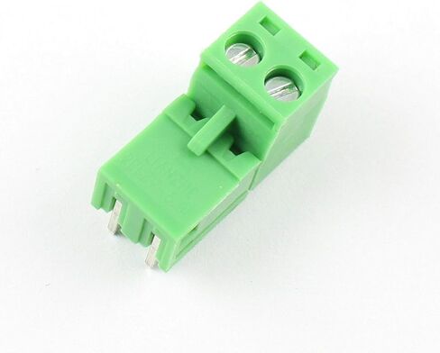 DBParts 10 مجموعات 2-Pin (2 القطب) 5.08 مللي متر الملعب الزاوية اليمنى المسمار محطة كتلة موصل PCB جبل لتقوم بها بنفسك in Kuwait