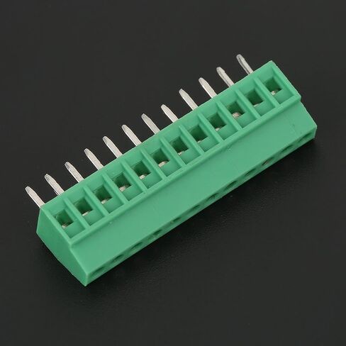 10 قطعة موصلات كتلة المحطة، 12 دبوس 2.54 مم درجة تركيب الطاقة PCB برغي موصل كتلة المحطة الخضراء in Kuwait