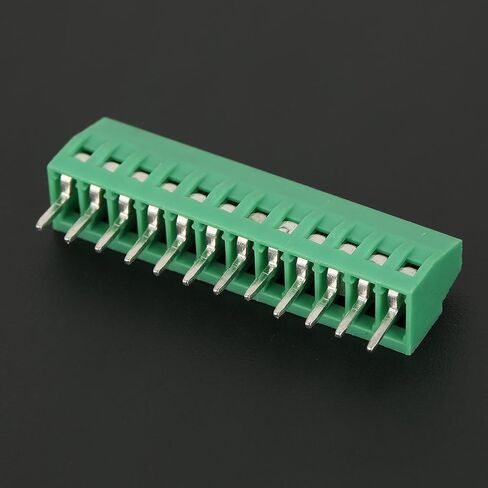 10 قطعة موصلات كتلة المحطة، 12 دبوس 2.54 مم درجة تركيب الطاقة PCB برغي موصل كتلة المحطة الخضراء in Kuwait