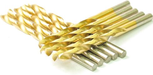 10 PCS,19/64", Titanium Twist Drill Bits, Pack in Plastic Bag in Saudi Arabia