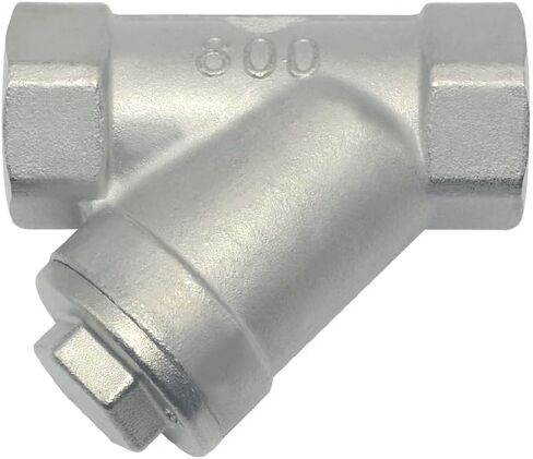 Megairon 1/2 "WYE مصفاة صمام مرشح شبكي، 800WOG Y-Spring NPT أنثى صمام الاختيار، الفولاذ المقاوم للصدأ SS316 CF8M in Saudi Arabia