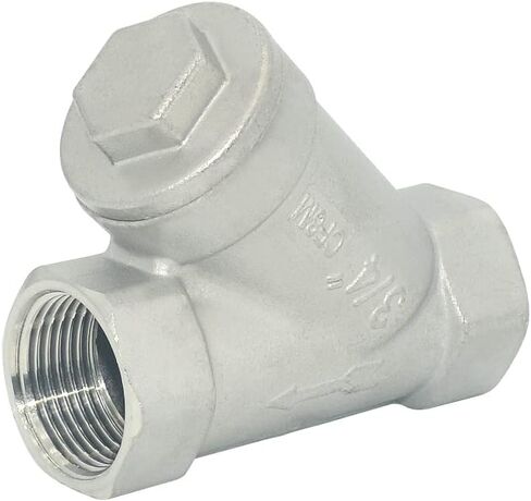 Megairon 1/2 "WYE مصفاة صمام مرشح شبكي، 800WOG Y-Spring NPT أنثى صمام الاختيار، الفولاذ المقاوم للصدأ SS316 CF8M in Saudi Arabia