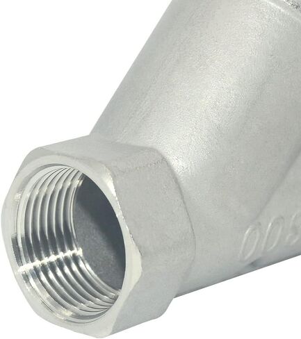 Megairon 1/2 "WYE مصفاة صمام مرشح شبكي، 800WOG Y-Spring NPT أنثى صمام الاختيار، الفولاذ المقاوم للصدأ SS316 CF8M in Saudi Arabia
