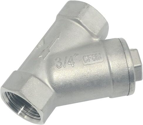 Megairon 1/2 "WYE مصفاة صمام مرشح شبكي، 800WOG Y-Spring NPT أنثى صمام الاختيار، الفولاذ المقاوم للصدأ SS316 CF8M in Saudi Arabia