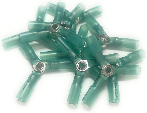 Metal Magery 16-14 Ga 3 Way Wire Connector AWG Heavy Duty Heat Shrink Butt Terminals - Pack of 10 in Saudi Arabia