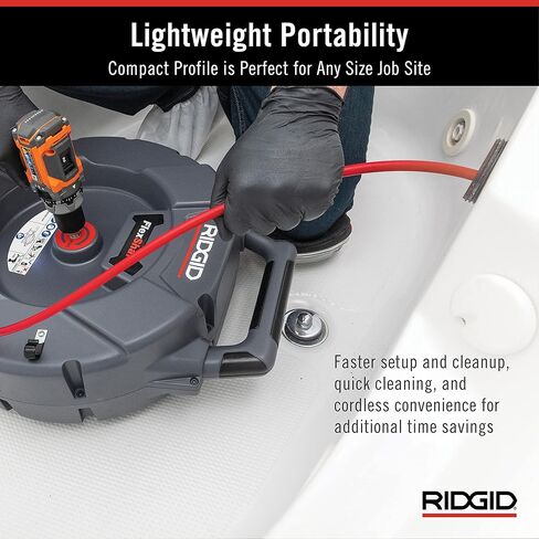 RIDGID 64273 نموذج K9-204 مجموعة آلة تنظيف الصرف FlexShaft لأنابيب 2 "-4" in Kuwait