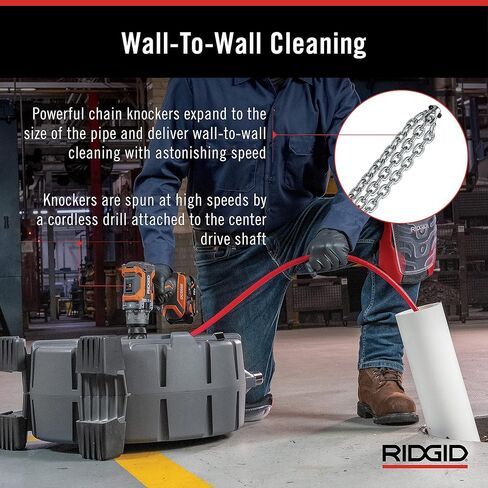 RIDGID 64273 نموذج K9-204 مجموعة آلة تنظيف الصرف FlexShaft لأنابيب 2 "-4" in Kuwait