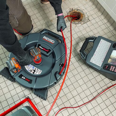 RIDGID 64273 نموذج K9-204 مجموعة آلة تنظيف الصرف FlexShaft لأنابيب 2 "-4" in Kuwait