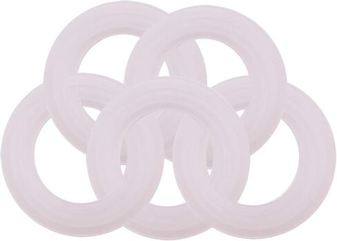 DERNORD Silicone Sanitary Gasket, 3/4" Tri-Clamp O Rings 0.62 Inch ID 0.86 Inch OD (Pack of 2) in Kuwait