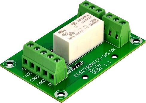 ELECTRONICS-SALON ثنائي الاستقرار/الإغلاق DPDT 8 أمبير وحدة تتابع الطاقة، ملف DC12V، RT424F12 in Kuwait