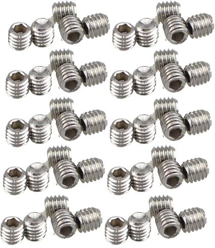 316 Stainless Steel Internal Hex Socket Cup Point Grub Screw (20, M6X16) in Saudi Arabia
