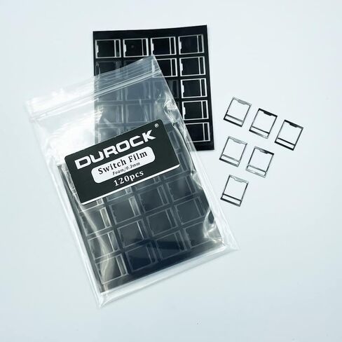 ZugGear DUROCK 0.3mm Foam Switch Film for Cherry MX Style Mechanical Keyboard Switches Thick Gasket Switch Films (Black, 120pcs/pack) in Saudi Arabia