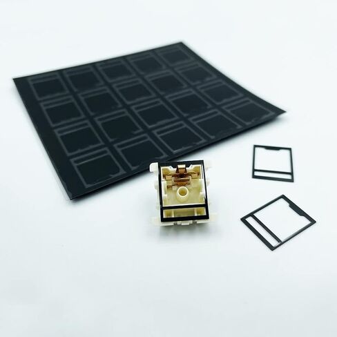 ZugGear DUROCK 0.3mm Foam Switch Film for Cherry MX Style Mechanical Keyboard Switches Thick Gasket Switch Films (Black, 120pcs/pack) in Saudi Arabia