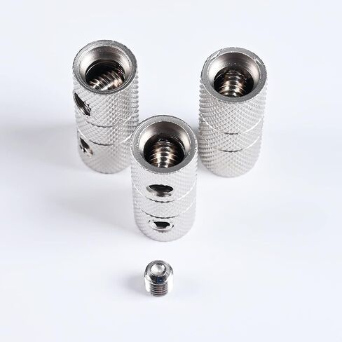 4 Gauge Wire Connectors, 4 Gauge Wire Splice Connectors Nickel Plated Brass, 4 Gauge Battery Cable Connector, 4 Gauge Butt Connectors with Hexagonal Wrenches and Screws (4 Packs) in Saudi Arabia