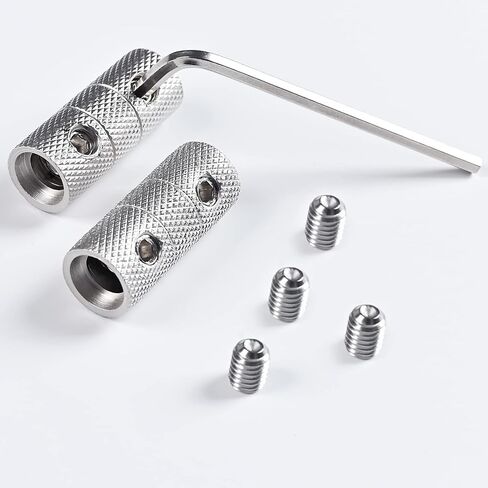 4 Gauge Wire Connectors, 4 Gauge Wire Splice Connectors Nickel Plated Brass, 4 Gauge Battery Cable Connector, 4 Gauge Butt Connectors with Hexagonal Wrenches and Screws (4 Packs) in Saudi Arabia