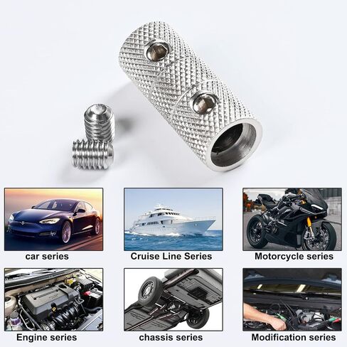 4 Gauge Wire Connectors, 4 Gauge Wire Splice Connectors Nickel Plated Brass, 4 Gauge Battery Cable Connector, 4 Gauge Butt Connectors with Hexagonal Wrenches and Screws (4 Packs) in Saudi Arabia