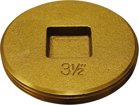 Oatey 42744 Cleanout Plug with Raised Head Countersunk, 3-1/2 In, 3 1/2-Inch, Brass in Saudi Arabia