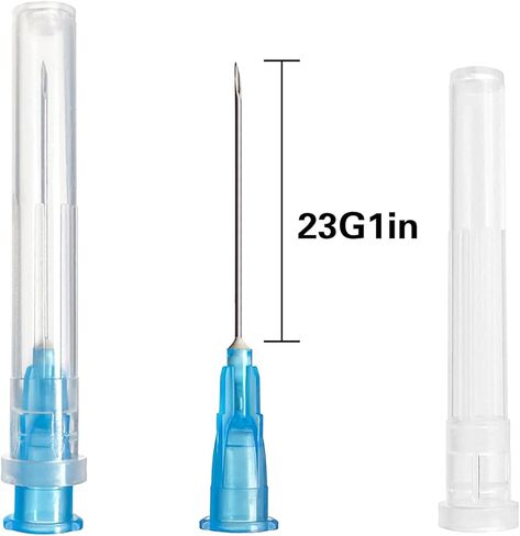 100 حزمة 23 إبرة مقاس 1 بوصة، إبر حقنة قفل Luer للمختبرات العلمية، الصناعية، 18G 20G 24G 25G 27G إبرة 1/2 بوصة in Kuwait