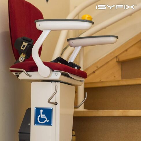 iSYFIX Handicap Signs Stickers Decal Symbol - 4 pack 6x6 inch - ADA Compliant - Premium Front Adhesive Vinyl for Applying inside the Window or Glass Door, Disabled Wheelchair Sign, Disability Sticker. in Kuwait