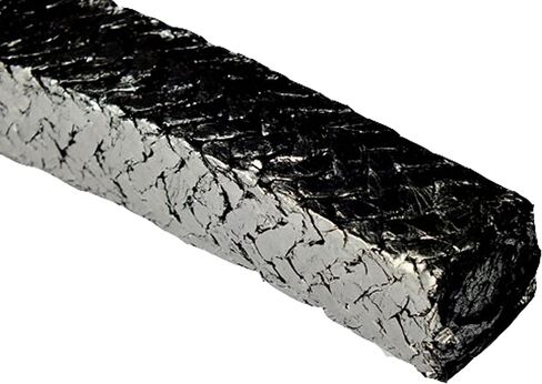 Sterling Seal & Supply SSS1100TCP.625x1-D Expanded Flexible Braided Packing 5/8" Cross Section, 1' Cut Length 1100TCP-D, Graphite, 625", Black in Saudi Arabia