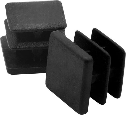 12 قطعة من Jiozermi قابس بلاستيكي مربع 3/4 بوصة، غطاء نهاية بلاستيكي مربع أسود، قابس نهائي للأثاث لأعمدة الأنابيب والكراسي والأثاث in Kuwait