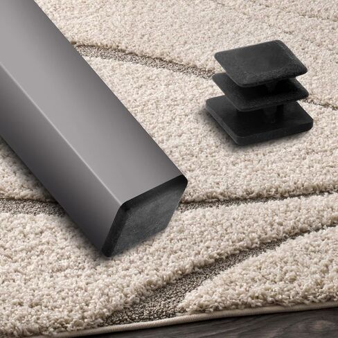 12 قطعة من Jiozermi قابس بلاستيكي مربع 3/4 بوصة، غطاء نهاية بلاستيكي مربع أسود، قابس نهائي للأثاث لأعمدة الأنابيب والكراسي والأثاث in Kuwait