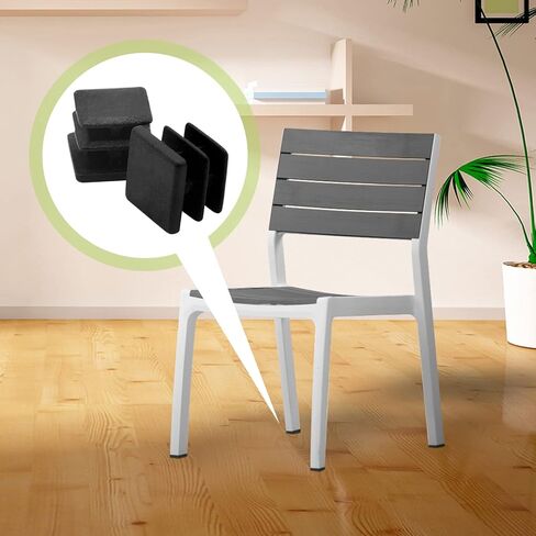 12 قطعة من Jiozermi قابس بلاستيكي مربع 3/4 بوصة، غطاء نهاية بلاستيكي مربع أسود، قابس نهائي للأثاث لأعمدة الأنابيب والكراسي والأثاث in Kuwait