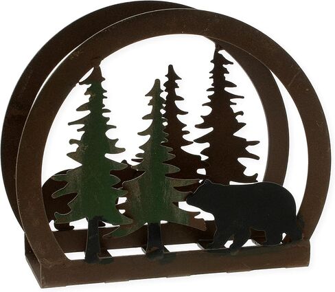 حاملة مناديل معدنية بتصميم الدب الأسود in Kuwait