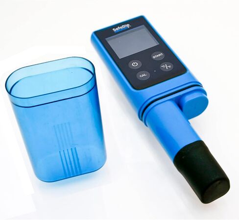 Solaxx MET01A SafeDip Digital Test Meter for pH, Chlorine, Salt and Temperature Blue in Saudi Arabia