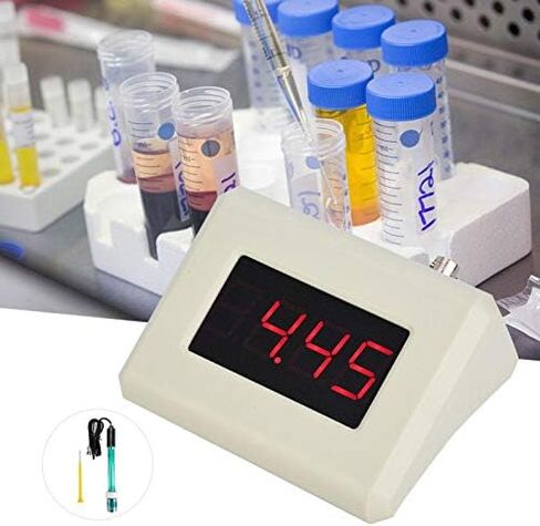 Digital PH Meter 0.00-14.00PH PH-025M Online PH Meter Water Quality Monitor Instantly Digital Display 24 Hours Continuously Work Resolution 0.01PH with Electrode Probe BNC US 110V in Saudi Arabia