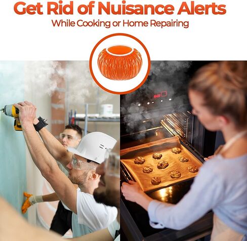 غطاء كاشف الدخان من فورنسز 30 قطعة - غطاء غبار كاشف الدخان، غطاء طلاء إنذار الدخان، غطاء بلاستيكي لإنذار الحريق، طبقة بلاستيكية عالية الكثافة تمنع بشكل فعال الإنذارات الكاذبة أثناء الطبخ والخبز in Kuwait