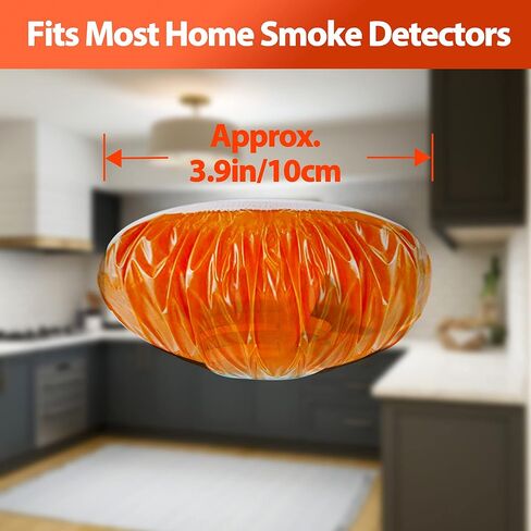 غطاء كاشف الدخان من فورنسز 30 قطعة - غطاء غبار كاشف الدخان، غطاء طلاء إنذار الدخان، غطاء بلاستيكي لإنذار الحريق، طبقة بلاستيكية عالية الكثافة تمنع بشكل فعال الإنذارات الكاذبة أثناء الطبخ والخبز in Kuwait