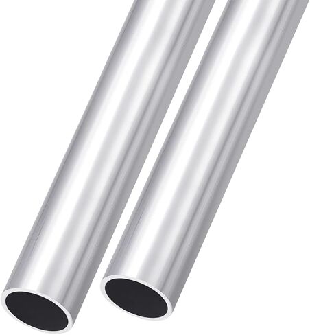 METALLIXITY 6063 Aluminum Tube (22mm OD x 19mm ID x 200mm L) 2Pcs, Aluminum Round Tubing - for Home Furnishing, Machinery, DIY Handicraft in Saudi Arabia