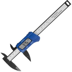 فرجار رقمي JMMRRR، أداة قياس فرجار رقمية مقاس 6 بوصات مع شاشة LCD كبيرة، ميزة الإيقاف التلقائي، سهولة التبديل من جزء متري بوصة (أزرق) in Kuwait