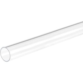 DMiotech 10mm x 12mm 20" Clear Acrylic Pipe Rigid Plastic Tubing for Aquarium Water Pipe, Water Cooling System, Plumbing