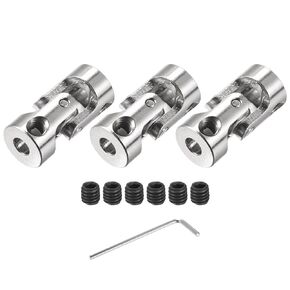 DMiotech 3 Pack 4mm to 6mm Rotatable Universal Steering Shaft U Joint Coupler Coupler Connector for Motor, 3D Printer, CNC Machine in Kuwait