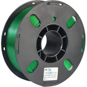 RANKI PETG 1.75 3D Printer Filament, 1.75 mm, Dimensional Accuracy +/- 0.03 mm, 1kg Spool (Black)