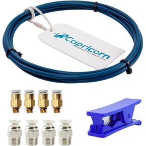 Official Creality 3D Capricorn XS Series Bowden Tube, PTFE Bowden Tube (2 Meters) with 4Pcs PC4-M6 Fittings and 4Pcs PC4-M10 Fittings for 3D Printer 1.75mm Filament in Saudi Arabia