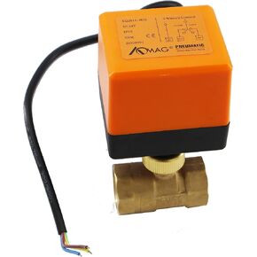Motorized Ball Valve 3 Wires Brass 12-24V DC Electric Ball Valve 3/4" NPT 2 Control in Kuwait