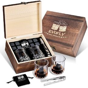 Oaksea Gifts for Men Dad, Golf Ball Shaped Stainless Steel Whiskey Stones Gifts Set, Anniversary Birthday Gifts for Him Husband Boyfriend Brother, Mancave Cool Stuff Bourbon Presents
