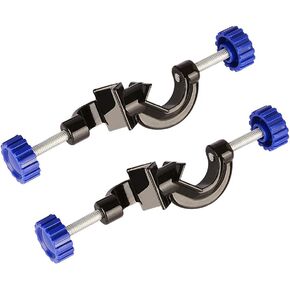 2-Pack Adjustable Bosshead Clamp Holder, Lab Heavy Duty Boss Head Clamp Holder Aluminum Alloy Body, up to 16mm Rods for Laboratory Use