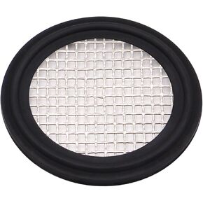 DERNORD 2.5" FKM Sanitary Gasket w/Stainless Screen - Tri Clamp Clover (625 Mesh)