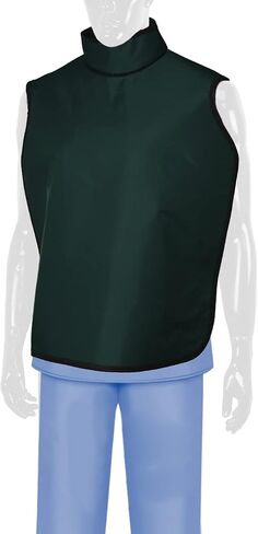 Quickship Adult Dental Radiation Lead Apron with Hanging Loops and Sewn in Thyroid Collar in Kuwait