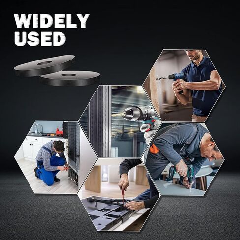 غسالات مسطحة للبراغي والمسامير، 18-8 غسالات من الفولاذ المقاوم للصدأ تناسب مثبتات 1/4 بوصة (عبوة من 50 قطعة) in Kuwait