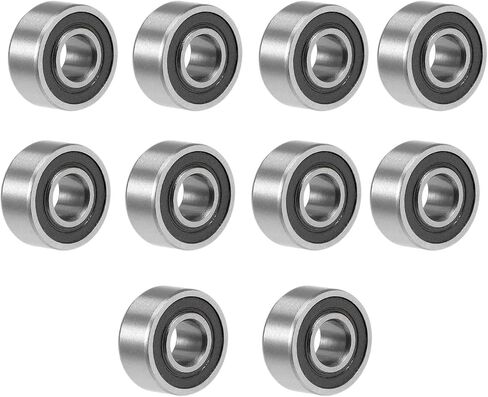 محامل كروية صغيرة من Donepart 4 مم × 10 مم × 4 مم MR104 2RS Minature Ball Bearings مزدوجة معدنية محمي للمحركات الصغيرة، فيدجيت سبينر، الآلات الصناعية، إلخ (10 حزم) in Saudi Arabia