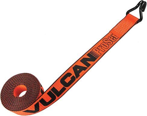 حزام رافعة من VULCAN مزود بخطاف سلك ثقيل - 5.08 سم × 15 قدم، 4 عبوات - PROSeries - وزن 1.53 كجم من أجل العمل الآمن in Kuwait